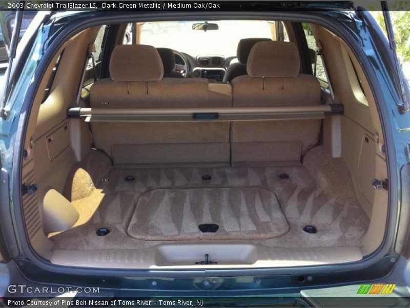 Dark Green Metallic / Medium Oak/Oak 2003 Chevrolet TrailBlazer LS