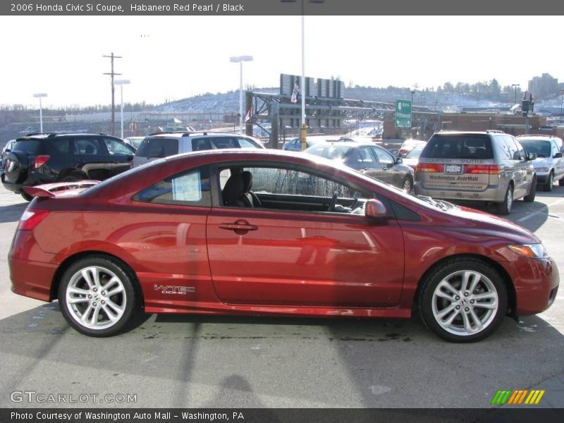 Habanero Red Pearl / Black 2006 Honda Civic Si Coupe