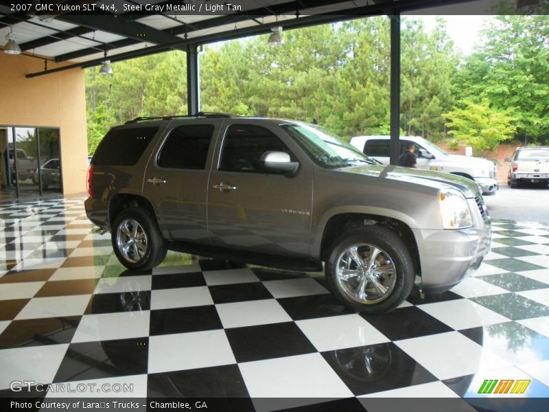 Steel Gray Metallic / Light Tan 2007 GMC Yukon SLT 4x4