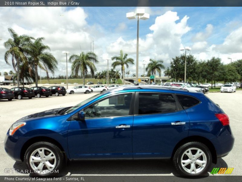 Indigo Blue / Gray 2010 Nissan Rogue SL