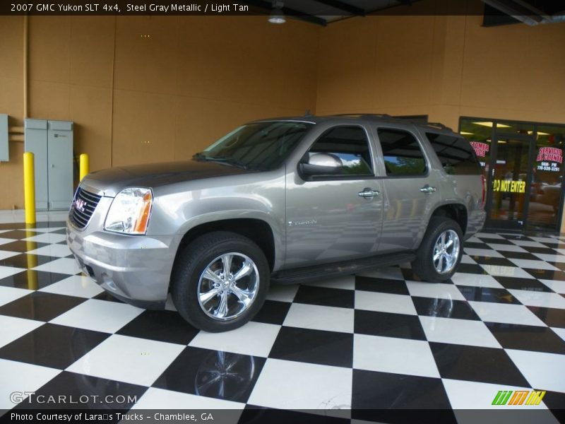 Steel Gray Metallic / Light Tan 2007 GMC Yukon SLT 4x4