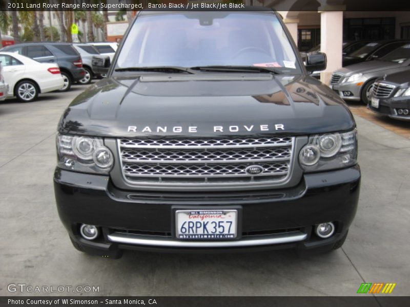 Barolo Black / Jet Black/Jet Black 2011 Land Rover Range Rover Supercharged