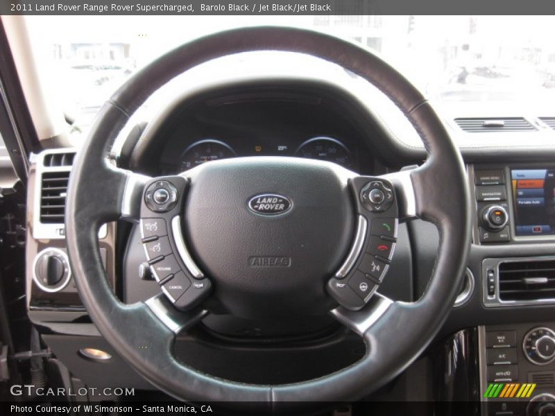 Barolo Black / Jet Black/Jet Black 2011 Land Rover Range Rover Supercharged