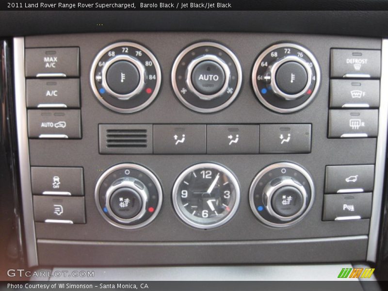 Barolo Black / Jet Black/Jet Black 2011 Land Rover Range Rover Supercharged