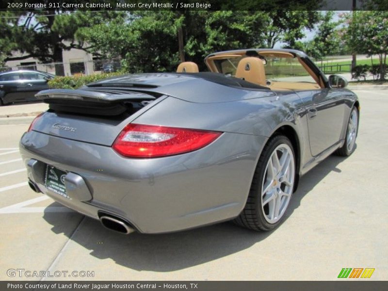 Meteor Grey Metallic / Sand Beige 2009 Porsche 911 Carrera Cabriolet