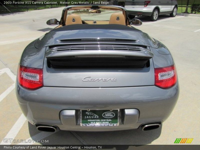Meteor Grey Metallic / Sand Beige 2009 Porsche 911 Carrera Cabriolet