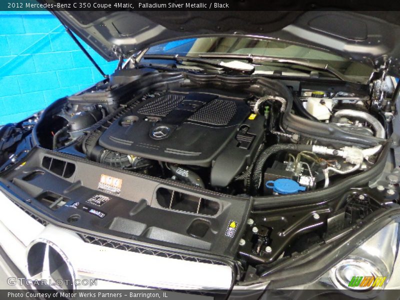 Palladium Silver Metallic / Black 2012 Mercedes-Benz C 350 Coupe 4Matic