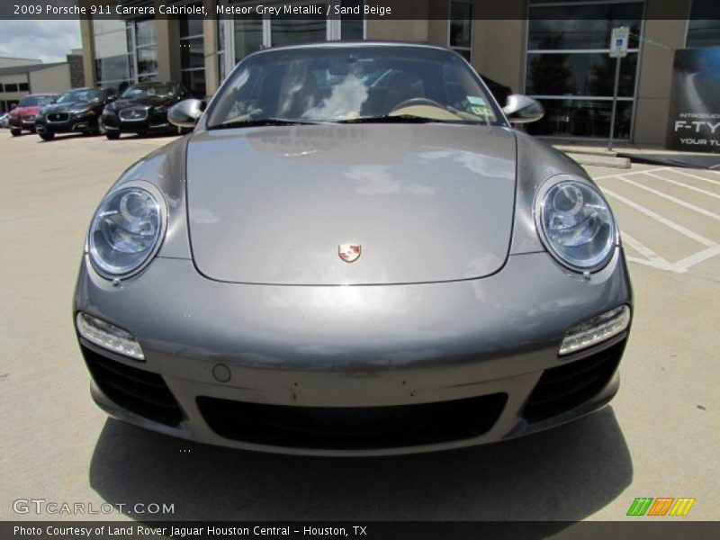 Meteor Grey Metallic / Sand Beige 2009 Porsche 911 Carrera Cabriolet