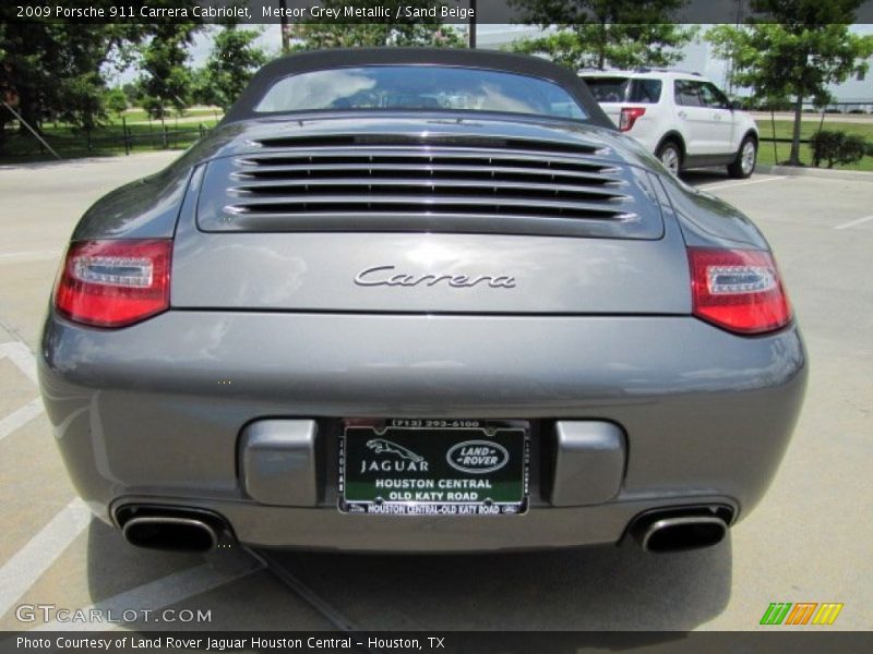 Meteor Grey Metallic / Sand Beige 2009 Porsche 911 Carrera Cabriolet