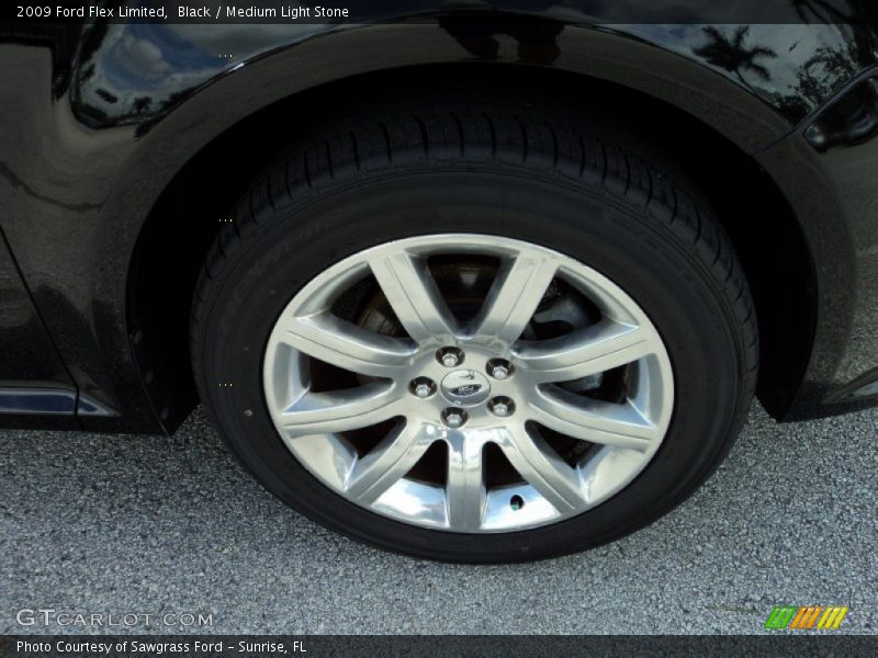 Black / Medium Light Stone 2009 Ford Flex Limited