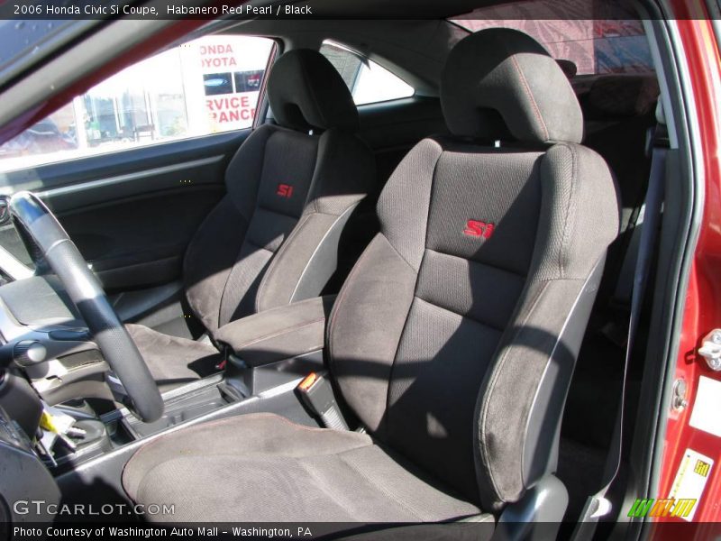 Habanero Red Pearl / Black 2006 Honda Civic Si Coupe
