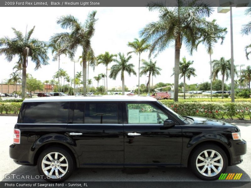 Black / Medium Light Stone 2009 Ford Flex Limited