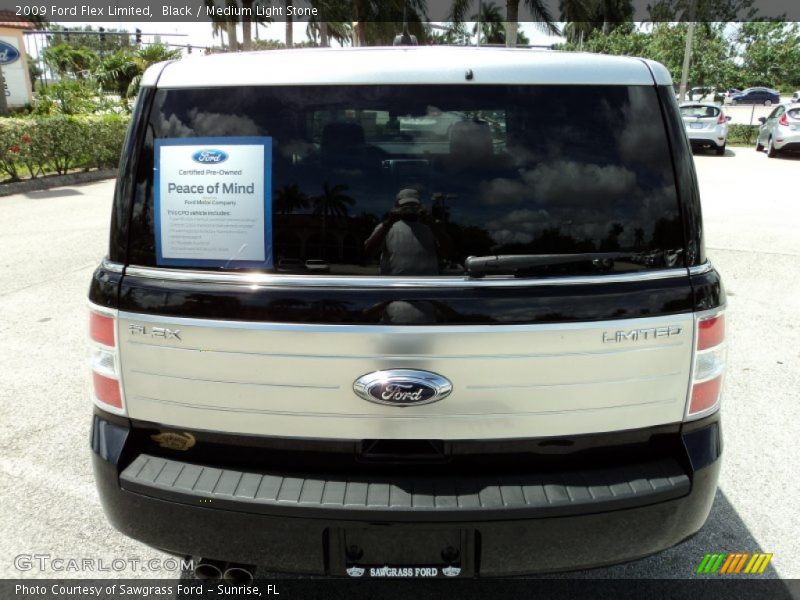 Black / Medium Light Stone 2009 Ford Flex Limited