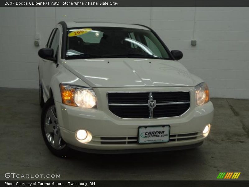 Stone White / Pastel Slate Gray 2007 Dodge Caliber R/T AWD