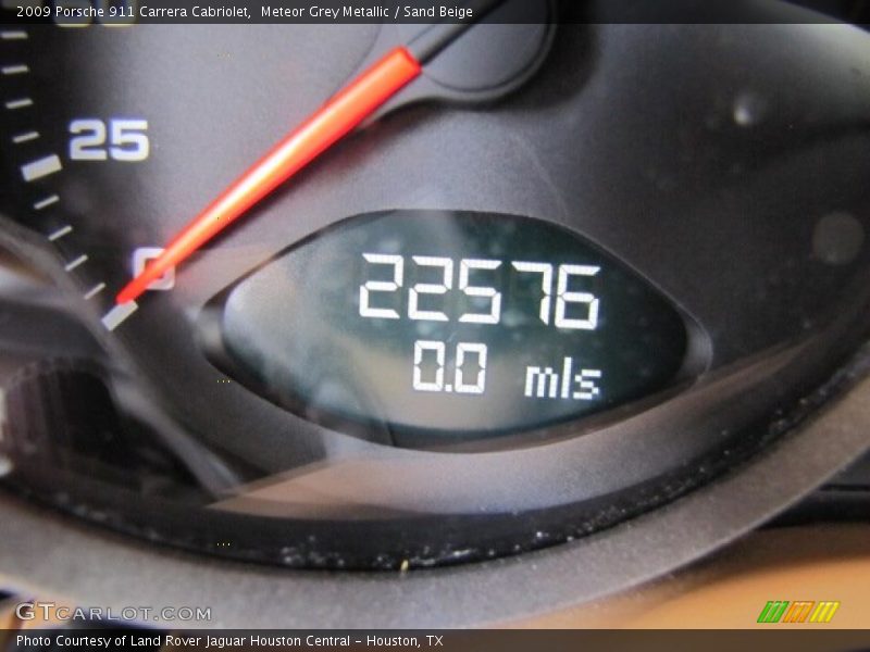 Meteor Grey Metallic / Sand Beige 2009 Porsche 911 Carrera Cabriolet