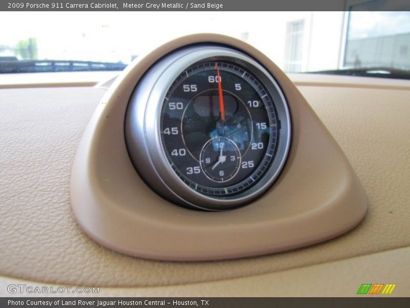 Meteor Grey Metallic / Sand Beige 2009 Porsche 911 Carrera Cabriolet