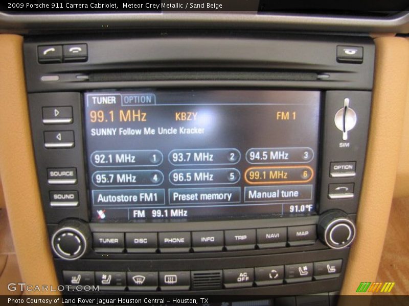 Meteor Grey Metallic / Sand Beige 2009 Porsche 911 Carrera Cabriolet