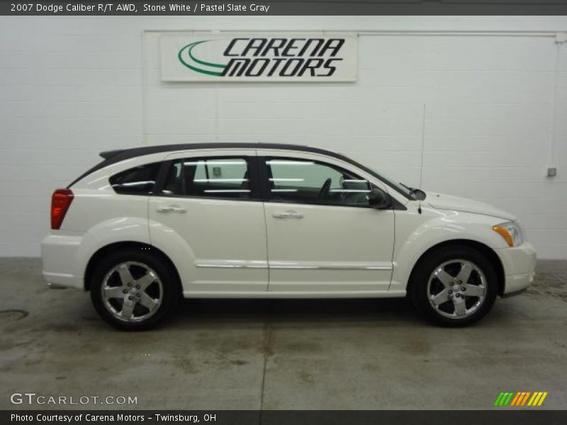 Stone White / Pastel Slate Gray 2007 Dodge Caliber R/T AWD