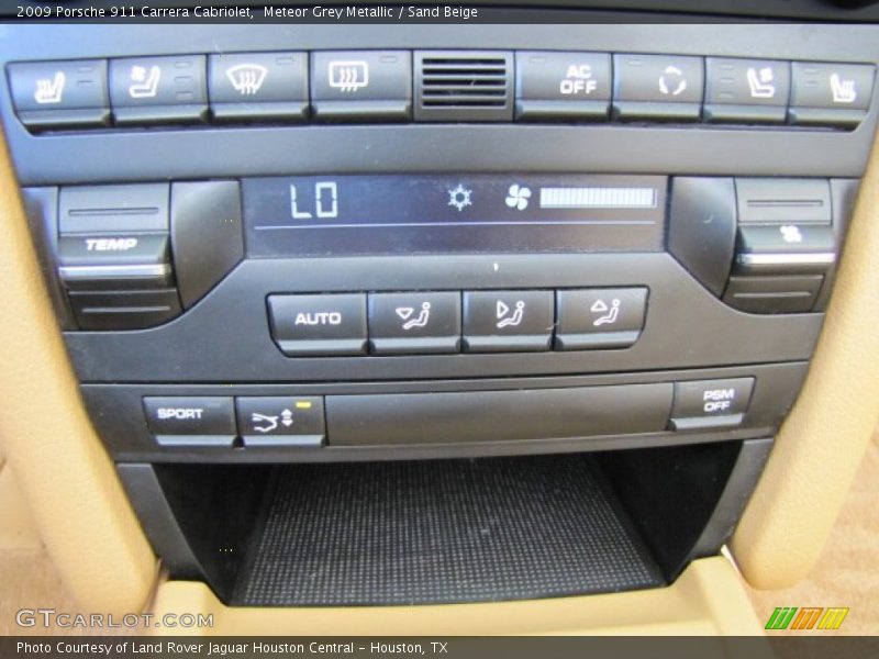 Meteor Grey Metallic / Sand Beige 2009 Porsche 911 Carrera Cabriolet