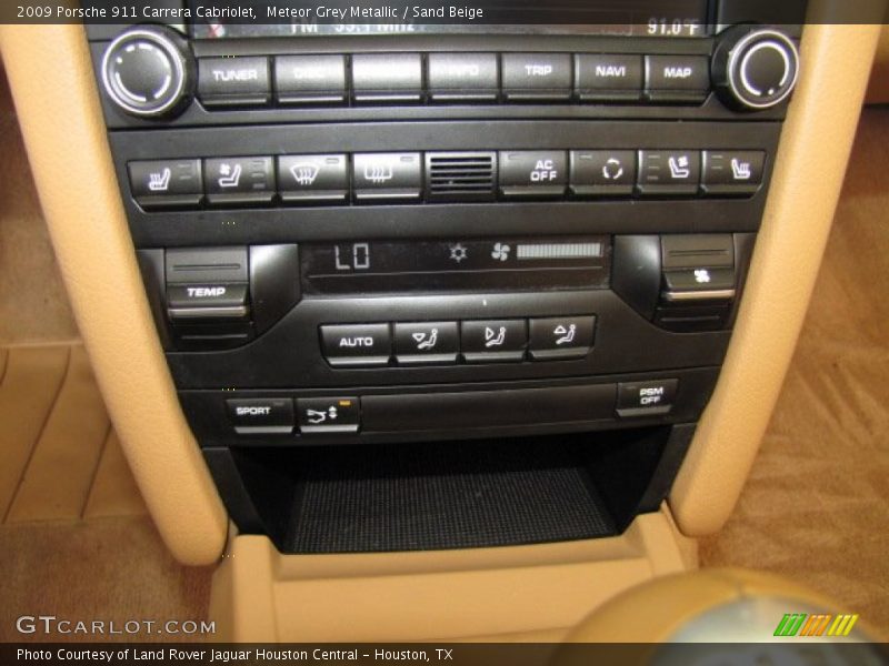 Meteor Grey Metallic / Sand Beige 2009 Porsche 911 Carrera Cabriolet