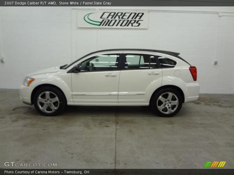 Stone White / Pastel Slate Gray 2007 Dodge Caliber R/T AWD
