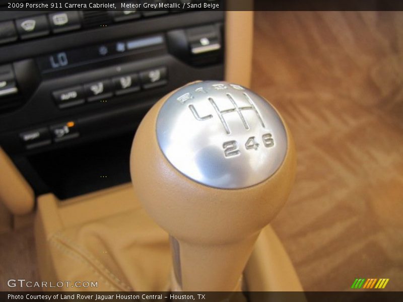 Meteor Grey Metallic / Sand Beige 2009 Porsche 911 Carrera Cabriolet