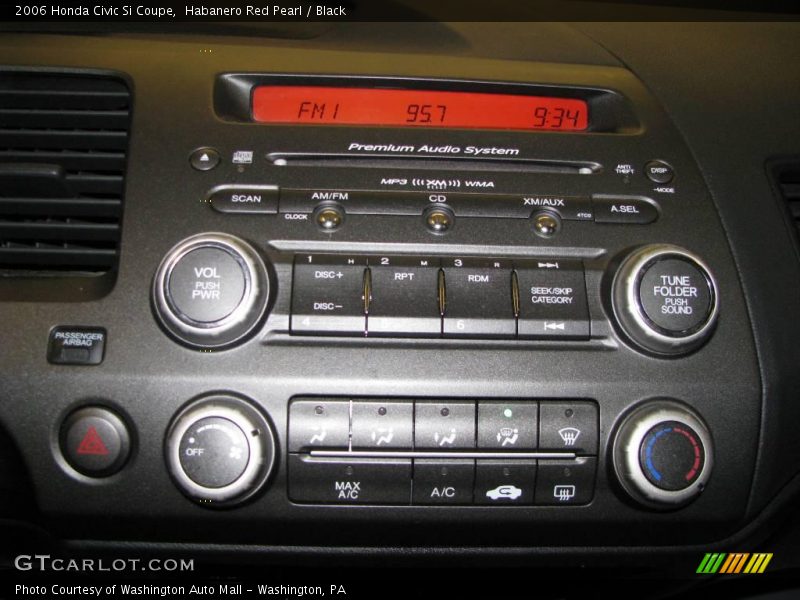 Habanero Red Pearl / Black 2006 Honda Civic Si Coupe