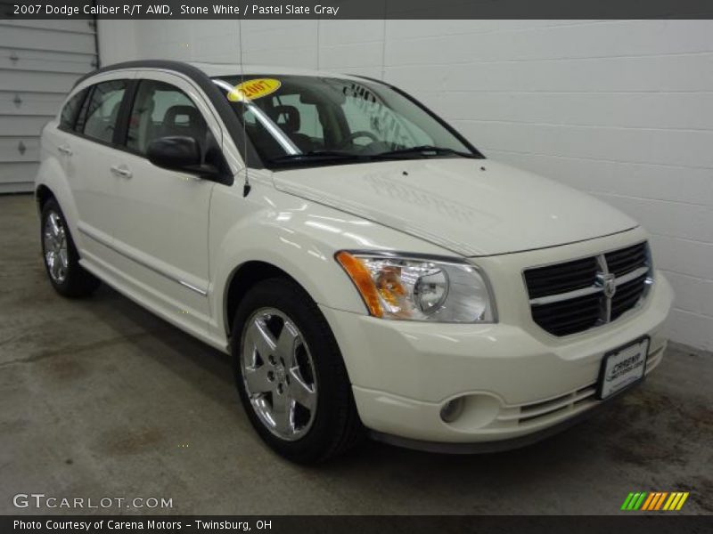 Stone White / Pastel Slate Gray 2007 Dodge Caliber R/T AWD