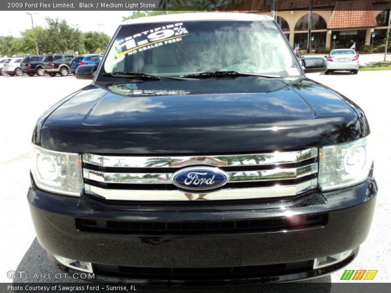 Black / Medium Light Stone 2009 Ford Flex Limited