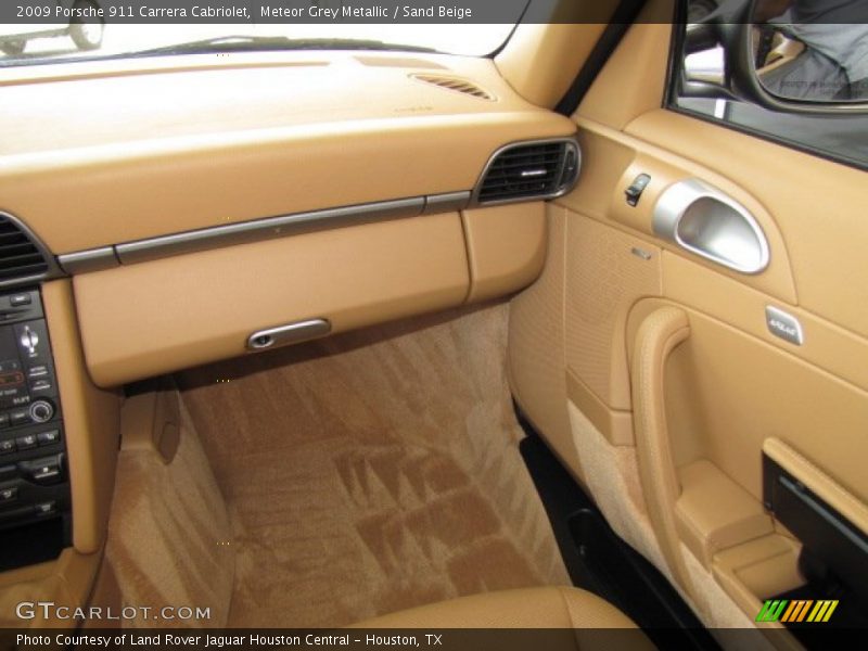 Meteor Grey Metallic / Sand Beige 2009 Porsche 911 Carrera Cabriolet