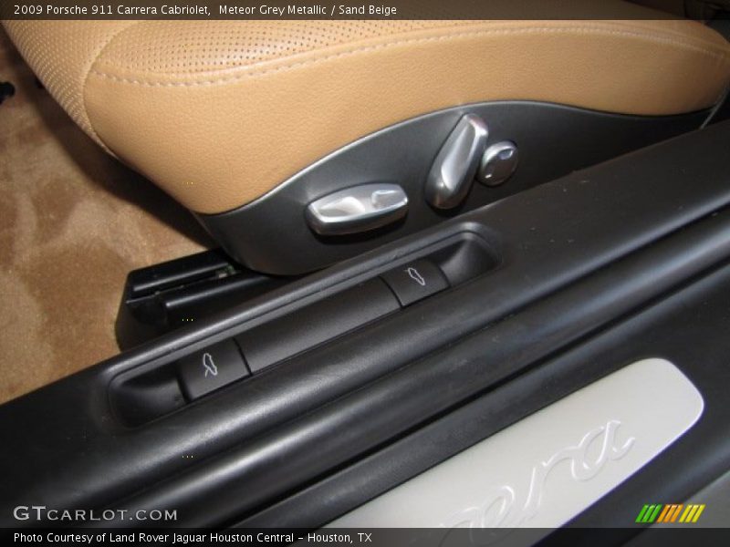 Meteor Grey Metallic / Sand Beige 2009 Porsche 911 Carrera Cabriolet