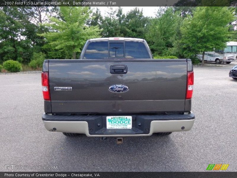 Dark Stone Metallic / Tan 2007 Ford F150 Lariat SuperCab 4x4