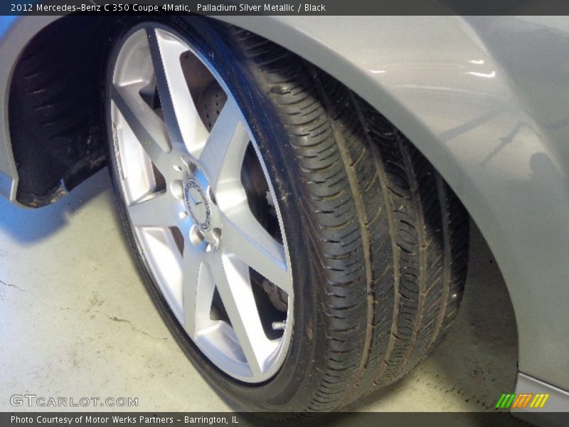 Palladium Silver Metallic / Black 2012 Mercedes-Benz C 350 Coupe 4Matic