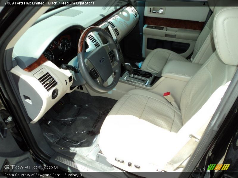 Black / Medium Light Stone 2009 Ford Flex Limited