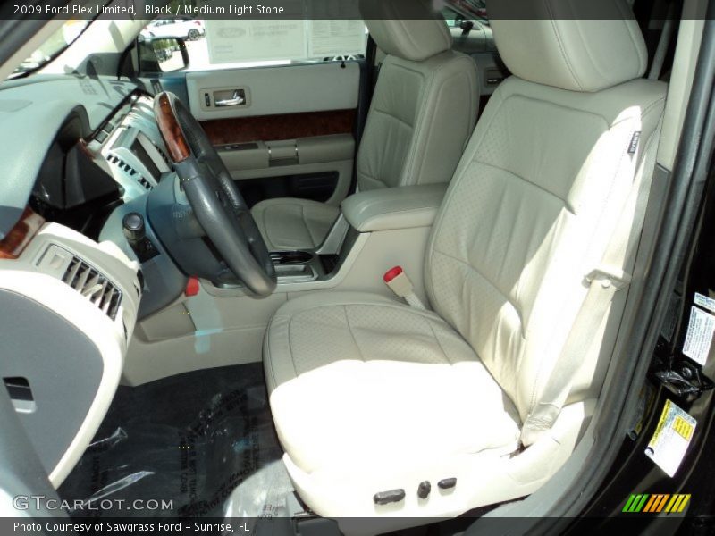 Black / Medium Light Stone 2009 Ford Flex Limited