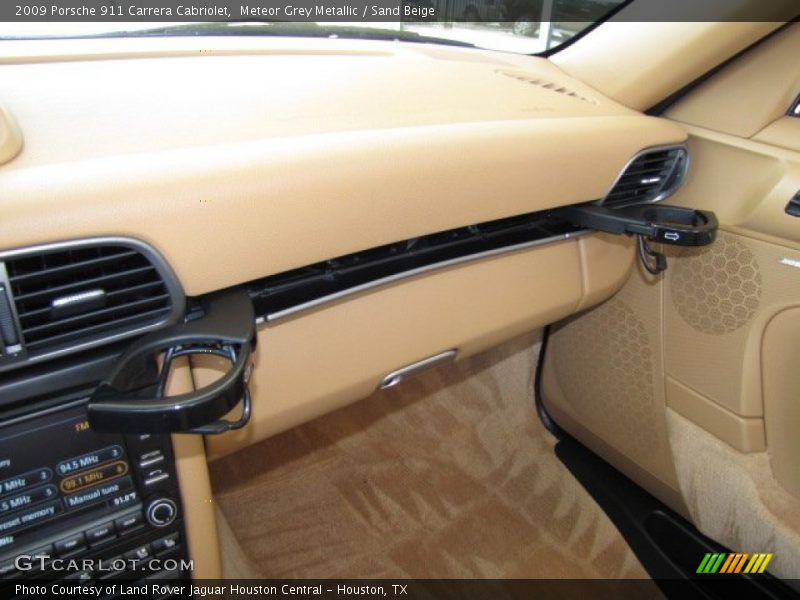 Meteor Grey Metallic / Sand Beige 2009 Porsche 911 Carrera Cabriolet