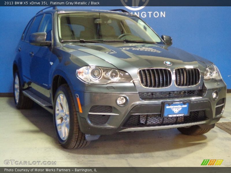 Platinum Gray Metallic / Black 2013 BMW X5 xDrive 35i