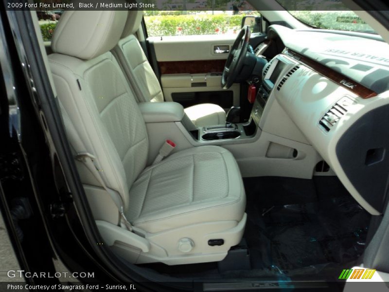 Black / Medium Light Stone 2009 Ford Flex Limited