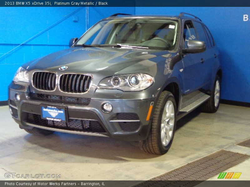 Platinum Gray Metallic / Black 2013 BMW X5 xDrive 35i