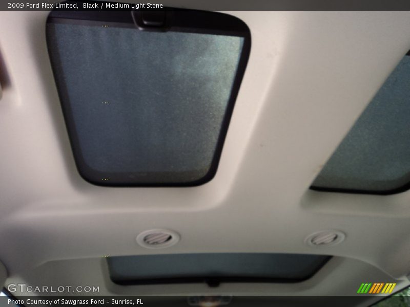 Black / Medium Light Stone 2009 Ford Flex Limited