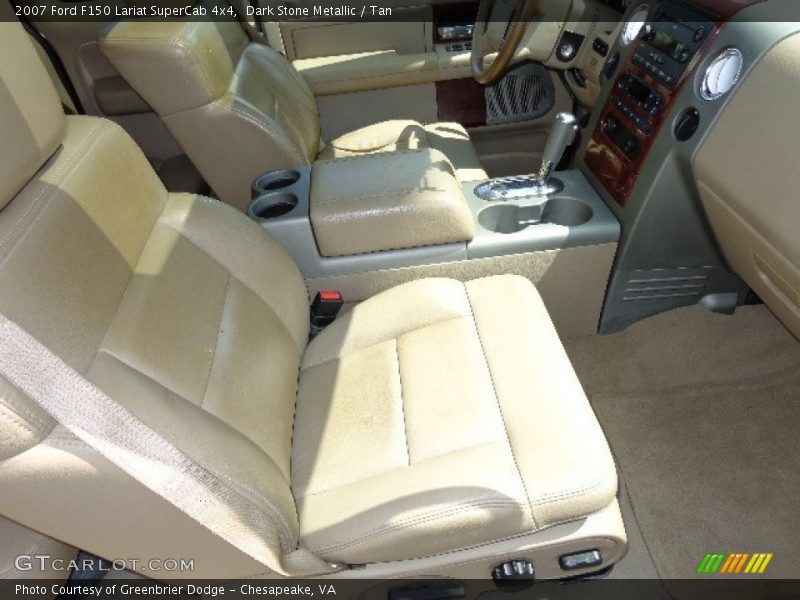 Dark Stone Metallic / Tan 2007 Ford F150 Lariat SuperCab 4x4