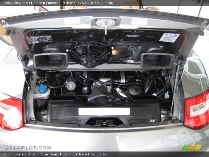 Meteor Grey Metallic / Sand Beige 2009 Porsche 911 Carrera Cabriolet