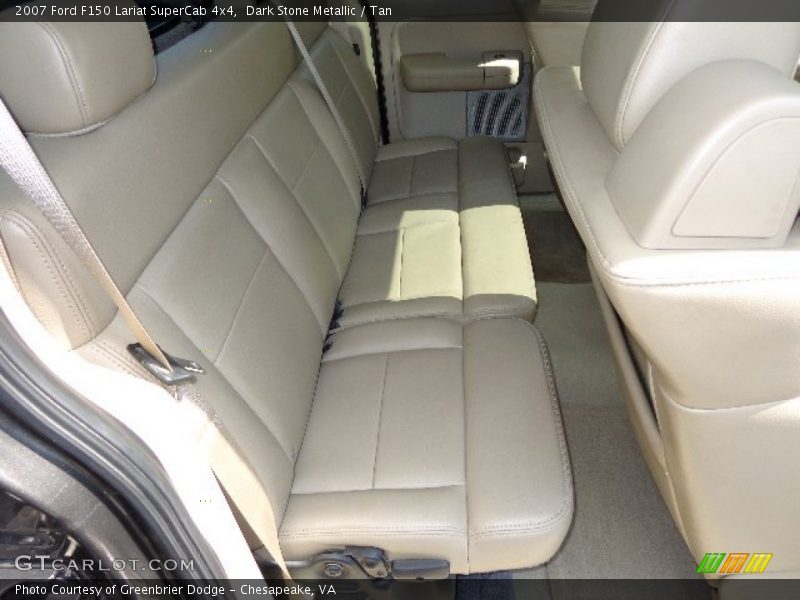 Dark Stone Metallic / Tan 2007 Ford F150 Lariat SuperCab 4x4
