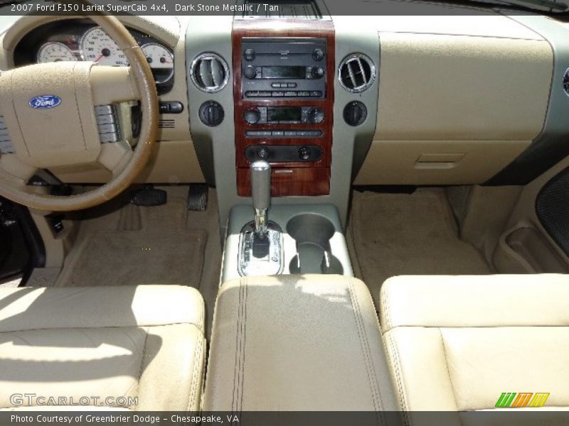 Dark Stone Metallic / Tan 2007 Ford F150 Lariat SuperCab 4x4