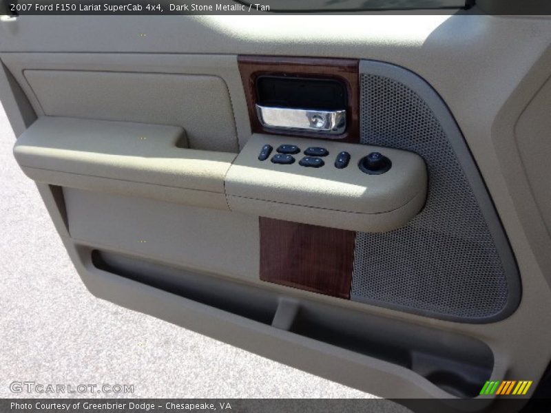 Dark Stone Metallic / Tan 2007 Ford F150 Lariat SuperCab 4x4