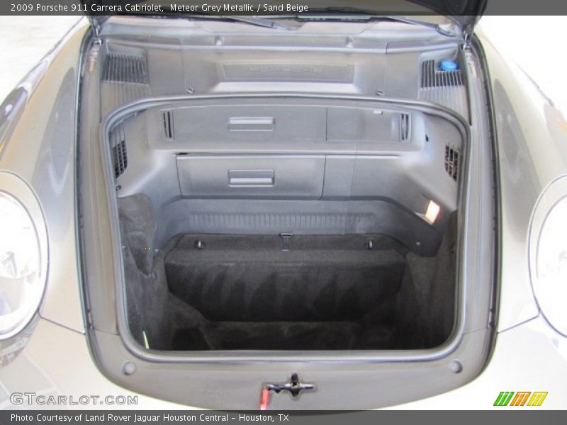 Meteor Grey Metallic / Sand Beige 2009 Porsche 911 Carrera Cabriolet