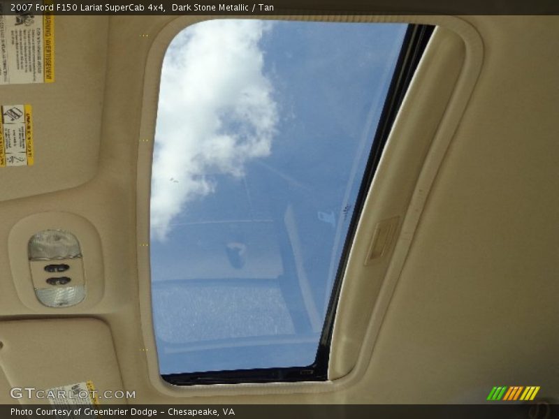 Dark Stone Metallic / Tan 2007 Ford F150 Lariat SuperCab 4x4