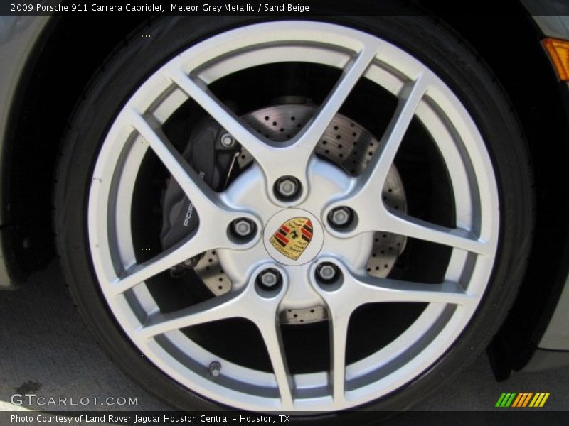 Meteor Grey Metallic / Sand Beige 2009 Porsche 911 Carrera Cabriolet
