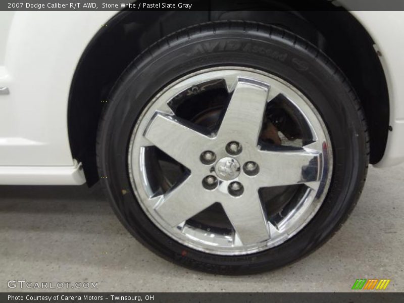 Stone White / Pastel Slate Gray 2007 Dodge Caliber R/T AWD