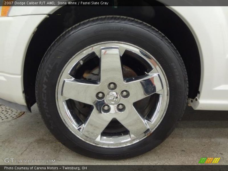 Stone White / Pastel Slate Gray 2007 Dodge Caliber R/T AWD